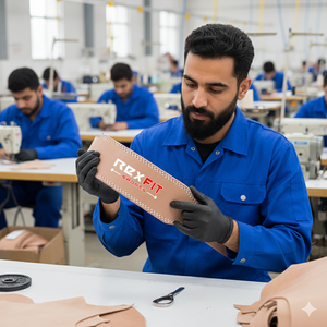 Cinturón de Gimnasio de Cuero Rexfit para Levantamiento de Pesas, Cinturón de Soporte Lumbar para Entrenamiento de Fuerza y Gimnasio - Product Image 5