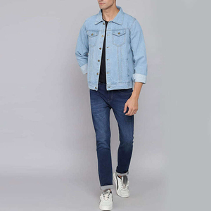 Ropa de abrigo informal de invierno para hombre, Chaquetas vaqueras de algodón 100% con cuello vuelto, pantalones vaqueros de camionero, talla XL, ropa de abrigo de moda - Product Image 4