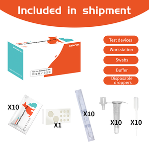 Kit de <span class=keywords><strong>test</strong></span> rapide d'antigène du virus de la péritonite infectieuse féline-Kit de <span class=keywords><strong>test</strong></span> vétérinaire FIP FIPV précis certifié CE dosage 5-10 minutes - Product Image 4