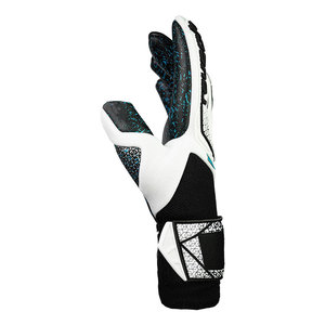 Gants de gardien de but de football personnalisés, antidérapants, avec coussin en mousse et sangle de poignet, équipement sportif, blanc et bleu, gants de gardien de but de football 2026 - Product Image 4