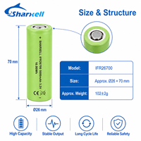 بطارية شاركسيل SX-26700-5000-3.2V 26700 5000 مللي أمبير 3.2 فولت ليثيوم فوسفات الحديد قابلة لإعادة الشحن أسطوانية الشكل