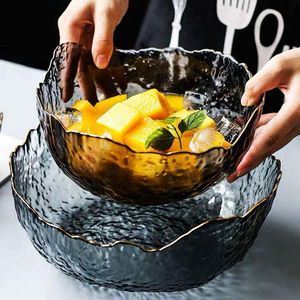 Dernier style bol en verre décoratif pour la cuisine bols à salade en verre design bols à salade uniques - Product Image 6