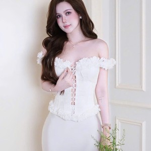 Robe longue bustier à lacets de haute qualité pour femmes, occasion spéciale - Product Image 2
