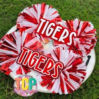 Bastón de Animación Personalizado con Pompones, Agitadores de Animación con Nombre Personalizado, Accesorio para Juegos Deportivos Escolares, Eventos y Reuniones de Animación