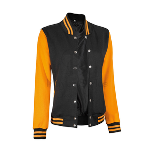 Manufacturer's High Quality Quilted Wool Letterman Varsity Jacket for Women Customized Printed Cotton Sheep Skin Breathable - Product Image 1