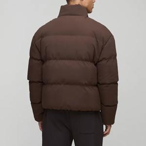 เสื้อแจ็คเก็ตขนเป็ดฤดูหนาวสำหรับผู้ชายเสื้อโค้ทกันน้ำมีซิปไซส์ใหญ่แวววาวเสื้อโค้ทฤดูหนาวออกแบบโลโก้ได้ตามต้องการ - Product Image 5