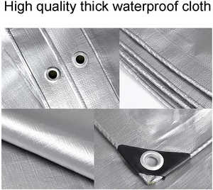 High Quality 0.55mm Heavy Duty PVC Tarpaulin <b>Waterproof</b> Woven Industrial Plain <b>Fabric</b> Standard Sizes with Coated Pattern - Product Image 4