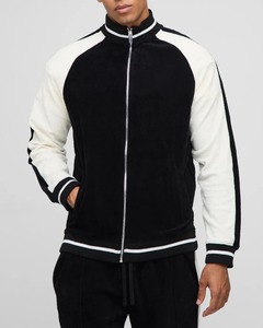 Survêtement Homme 2026 Coupe Classique Style Minimaliste Bicolore avec Bandes Latérales et Fermeture Éclair en Tissu Doux pour le Fitness - Product Image 5