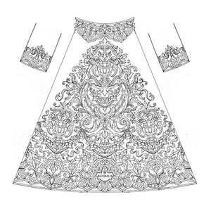 Chasuble blanche moderne personnalisée avec broderie florale en fil doré, vêtement liturgique catholique, robe religieuse, robe de graduation, tailles XXXL à 5XL - Product Image 6