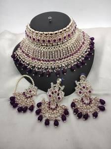 Conjuntos de pendientes de collar Bindi de acero inoxidable para mujer de 3 piezas de calidad Superior nuevo elegante piedra de circón bordada Artificial - Product Image 2