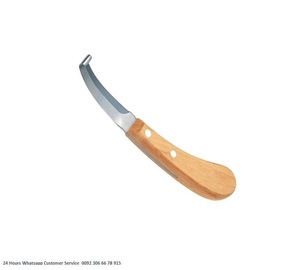 เครื่องมือสัตวแพทย์มีดกีบด้ามไม้ขอบซ้าย - Product Image 4