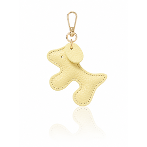 Italian Handmade Leather <b>Dog</b>-Shaped <b>Keyring</b> Bag Charm-PS632-Stylish Keychain Accessory - Product Image 6