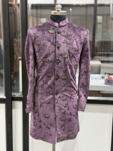 Chaqueta Sherwani Tradicional de Invierno para Hombre, Diseño Bordado, Blazer Indo Occidental de Lujo, Ropa para Bodas y Fiestas, OEM Personalizado - Product Image 3