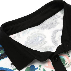 Polo de Rendimiento para Hombre |   Impresión de Grafiti Abstracto Multicolor Blanco |   Camiseta Deportiva Transpirable con Sublimación Artística - Product Image 5