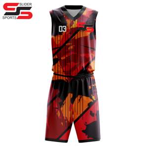 Uniformes de Baloncesto Personalizados al por Mayor para Hombre, Pantalones Cortos, Nuevo Diseño, Impresión por Sublimación de Color, Conjunto de Uniforme de Baloncesto, Chaleco Deportivo - Product Image 3