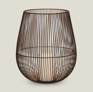 Tarro de vela hecho a mano de alambre de Metal antiguo de latón de tendencia para usar en la decoración del hogar y el jardín - Product Image 3