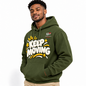 Sweat à capuche moderne pour homme avec impression en relief, impression à l'écran dimensionnelle, tissu confortable et détails de mode urbaine uniques - Product Image 5