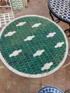 Dazzling <b>Mosaic</b> Side Table: Iridescent <b>Art</b> - Blue Coffee Table - Side Table - Livingroom Decor - Gift - Product Image 4