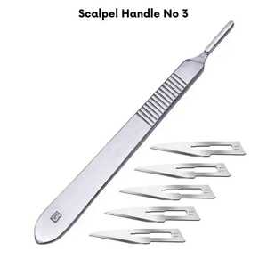 Scalpel chirurgical #10 poignée médicale stérile avec lames certifiées CE pour les procédures de chirurgie générale - Product Image 4