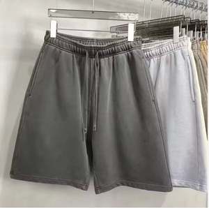 Oem Wholesale High Quality 350gsm 100% Cotton Custom logo Plain <b>Baggy</b> Vintage <b>Men's</b> Gym Activewear Distressed Acid Wash <b>Shorts</b> - Product Image 6