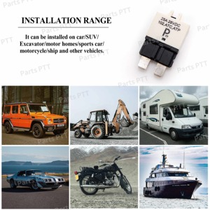 Disyuntores ATC/ATO automotrices PTT T1 25A, reinicio Manual, bajo perfil, interruptores de circuito ATC - Product Image 3