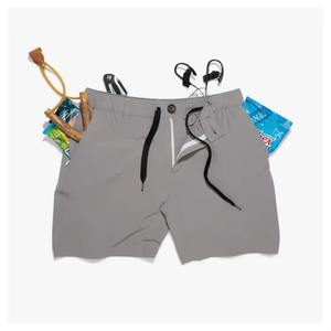 กางเกงขาสั้นเล่นกีฬาสำหรับผู้ชายกางเกงขาสั้นชายหาดแห้งเร็วกันน้ำขนาด5นิ้วกางเกงตาข่ายเอวกลางระบายอากาศได้ดี - Product Image 2