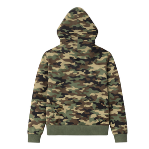 Sudadera con Capucha Camo Soror, Sudadera Informal y Elegante para Mujeres de Hermandad Universitaria, Color Rosa y Verde - Product Image 4