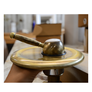 Mitigeur de douche encastré Stilmar en bronze antique, design rétro d'inspiration vintage, robinet d'appoint classique pour lavabo de salle de bain, fabriqué en Italie - Product Image 3