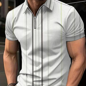 2025 verano nueva camiseta de calle para hombre de alta calidad Casual de manga corta Jersey 3D impreso para Polo - Product Image 2