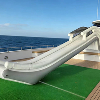 Jeux aquatiques commerciaux gonflables géants : Toboggan aquatique gonflable pour yacht et bateau