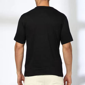 OEM Service T-shirts simples de haute qualité pour hommes T-shirts pour hommes de couleur personnalisée T-shirts vierges de coupe régulière pour hommes - Product Image 4