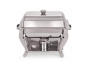 Square Stainless Steel Disposable Eco-Friendly Buffet <b>Chafing</b> Dish with Lid and <b>Fuel</b> Burner Stand - Product Image 2