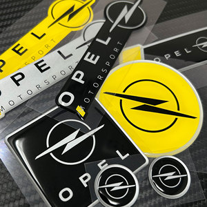 Ufficiale Opel Logo 3D cromato emblema decalcomania autoadesiva riflettente 58 MM per auto di lusso e camion superficie nera - Product Image 5