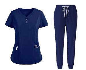 ชุดยูนิฟอร์มพยาบาลแบบสั่งตัดได้ ไซส์ใหญ่พิเศษ ผ้าทอ สำหรับบุรุษและสตรี พร้อมระบบตรวจจับเข็ม สำหรับพยาบาลทางการแพทย์ - Product Image 4