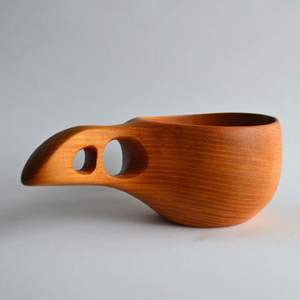 100% tasse en bois naturel pour bière et barware et dessus de table avec poignée tasse à bière tasse à café à boire à la main - Product Image 6