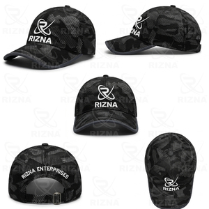 Gorra de Béisbol RIZNA de Mezclilla Twill, 6 Paneles, Ajustable, Unisex, Casual, Deportiva, Formal, Logotipo Bordado en 3D en el Panel Frontal, Azul, Algodón, Metal - Product Image 6