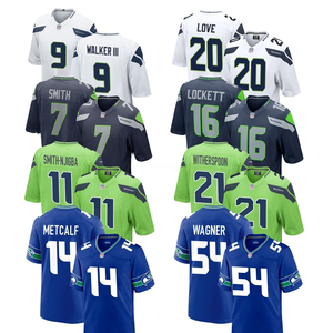 Uniforme del Equipo de los Seattle Seahawks 2025 para Hombre, Nueva Camiseta de Fútbol Americano Talla XL, Ropa Deportiva con Logos Cosidos y Bordados para Jóvenes - Product Image 1