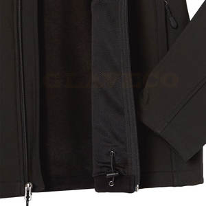 Chaqueta Softshell de fabricante alto de Venta caliente lona hecha en fábrica con cuello alto para el estilo de calle de invierno - Product Image 5