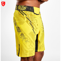 Shorts de combat MMA personnalisés en polyester 100 %, écologiques, pour l'entraînement de boxe, extensibles, design personnalisé, 2-en-1, pour BJJ, vente en gros