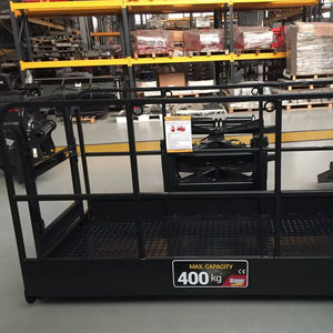 Plataforma de Trabajo con Accesorios para Montacargas, Capacidad de Carga de 400 kg, Accesorio de Canasta Montada en Horquilla para Montacargas y Manipuladores Telescópicos, Certificado CE - Product Image 1