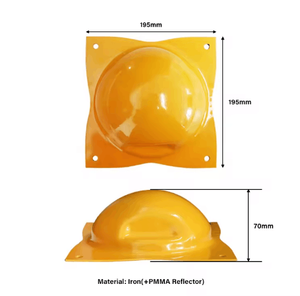 बिल्ली की आंख सड़क स्टड परावर्तक धातु बड़े परावर्तक स्टेनलेस रोड स्टड - Product Image 1