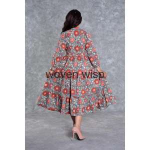 Robe d'été décontractée en coton pour femmes Robe à usage quotidien pour femmes - Product Image 5