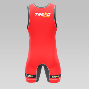 Trexo Sports Martial Arts Wrestling <b>Singlet</b> Custom Sublimation Stretch Breathable Anti-Wrinkle Spandex/Polyester <b>Men</b> Wholesale - Product Image 4