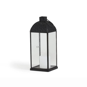 New Arrival Metal <b>Black</b> Color Candle <b>Lanterns</b> With Heavy Design for Christmas With the Sizes of 8 cm X 8 cm X 11 cm - Product Image 4