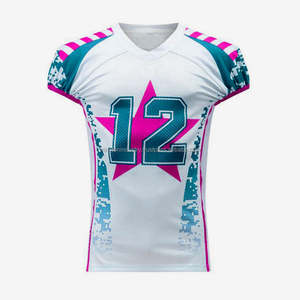 Uniforme de football américain personnalisé de qualité unique en gros, haut antibactérien respirant à séchage rapide par sublimation, nouveau style - Product Image 4