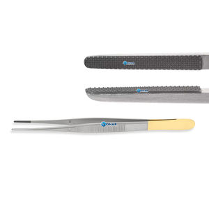 Potts-Smith Forceps - Straight 1,4mm con puntas de inserción TC, mango plano, acero inoxidable, 6,25 ''(16cm) Fórceps de vendaje - Product Image 1