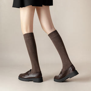 Calcetines térmicos largos y cálidos hasta la rodilla para mujer Medias de invierno suaves por encima de la rodilla OEM ODM - Product Image 3
