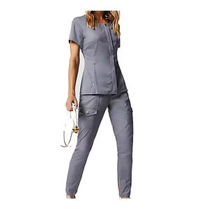 Vêtements médicaux à manches courtes très vendus, uniforme d'infirmière d'hôpital, uniforme unisexe, chemise d'infirmière pour hommes et femmes en provenance du Pakistan - Product Image 5