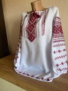 Blusa tradicional ucraniana Vyshyvanka bordada a mano para mujer, camisa de lino de talla XL, Ropa Étnica elegante, cintura Natural - Product Image 5