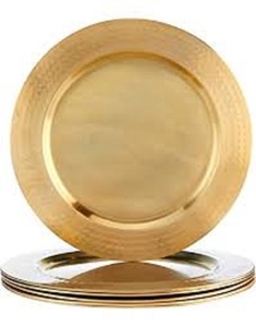 Plato Decorativo de Metal, Plato de Acero Inoxidable para Cena, Plato para Mesa de Boda, Vajilla para Comedor de Hotel - Product Image 1